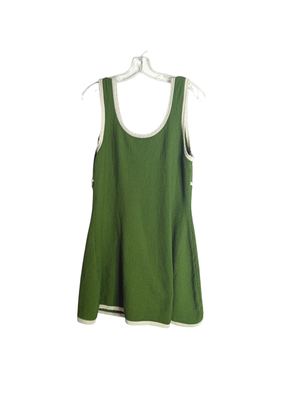 Cider -Green Knit Tank Dress with Cream Trim - 0XL - Picture 4 of 6